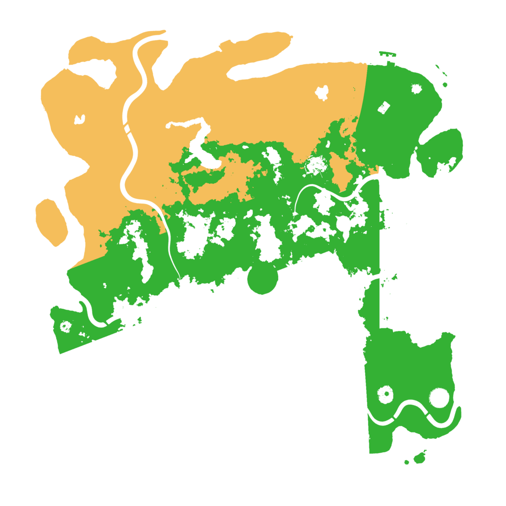 Biome Rust Map: Procedural Map, Size: 4500, Seed: 2096669300