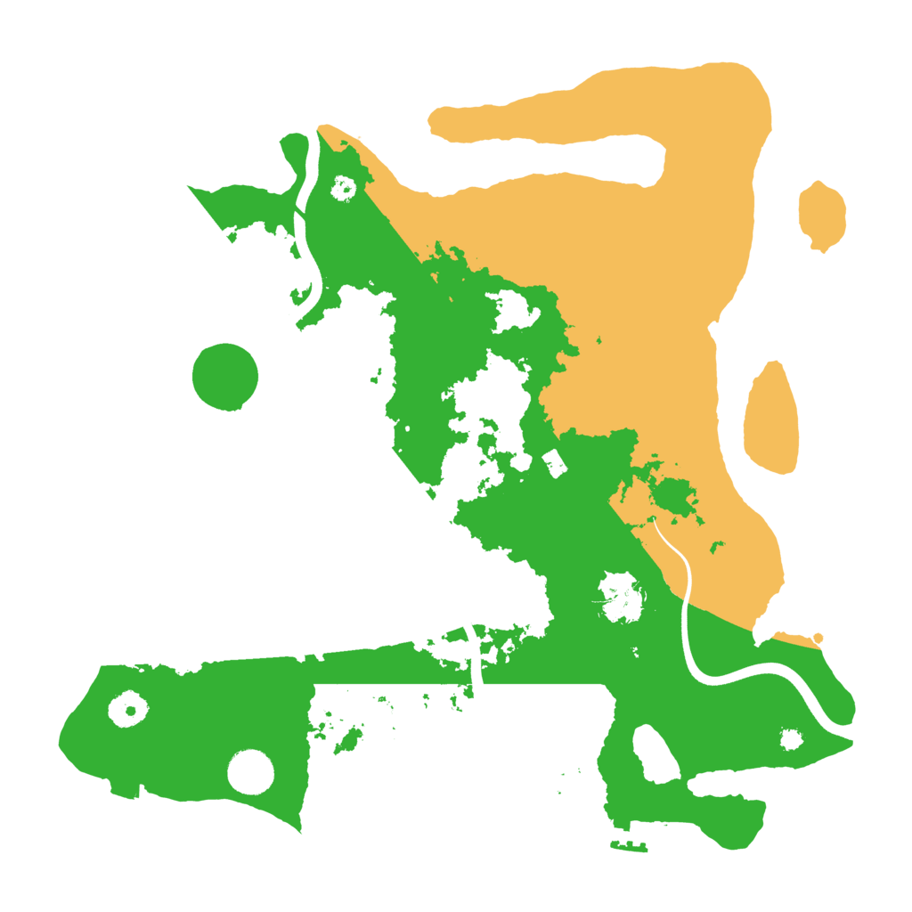 Biome Rust Map: Procedural Map, Size: 3700, Seed: 2136954488