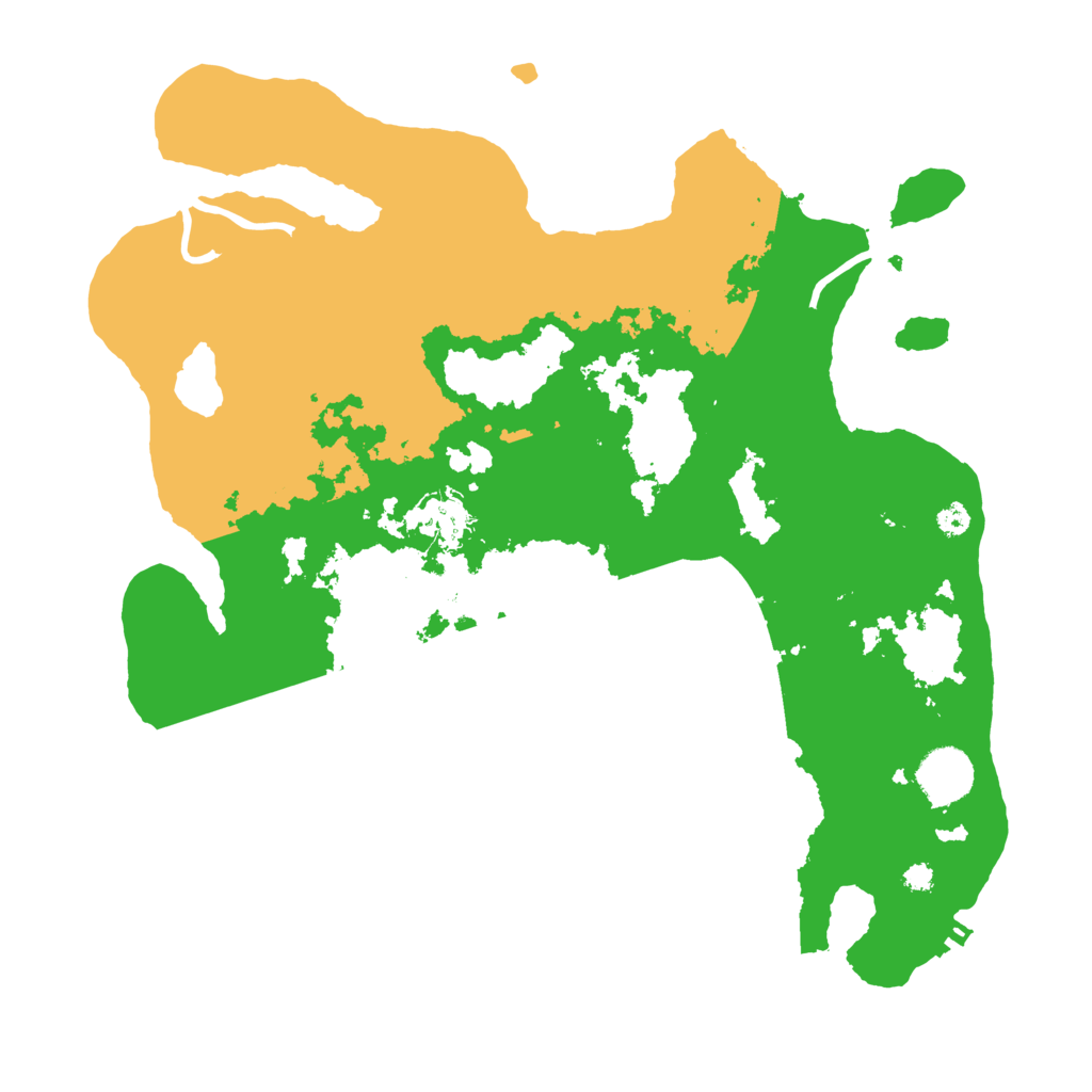 Biome Rust Map: Procedural Map, Size: 3500, Seed: 798118380
