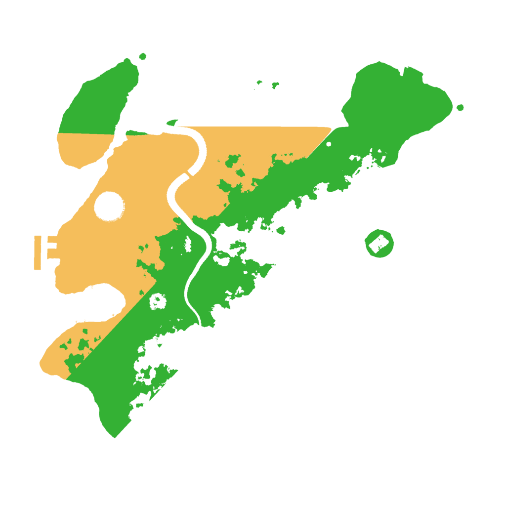Biome Rust Map: Procedural Map, Size: 3000, Seed: 305971520