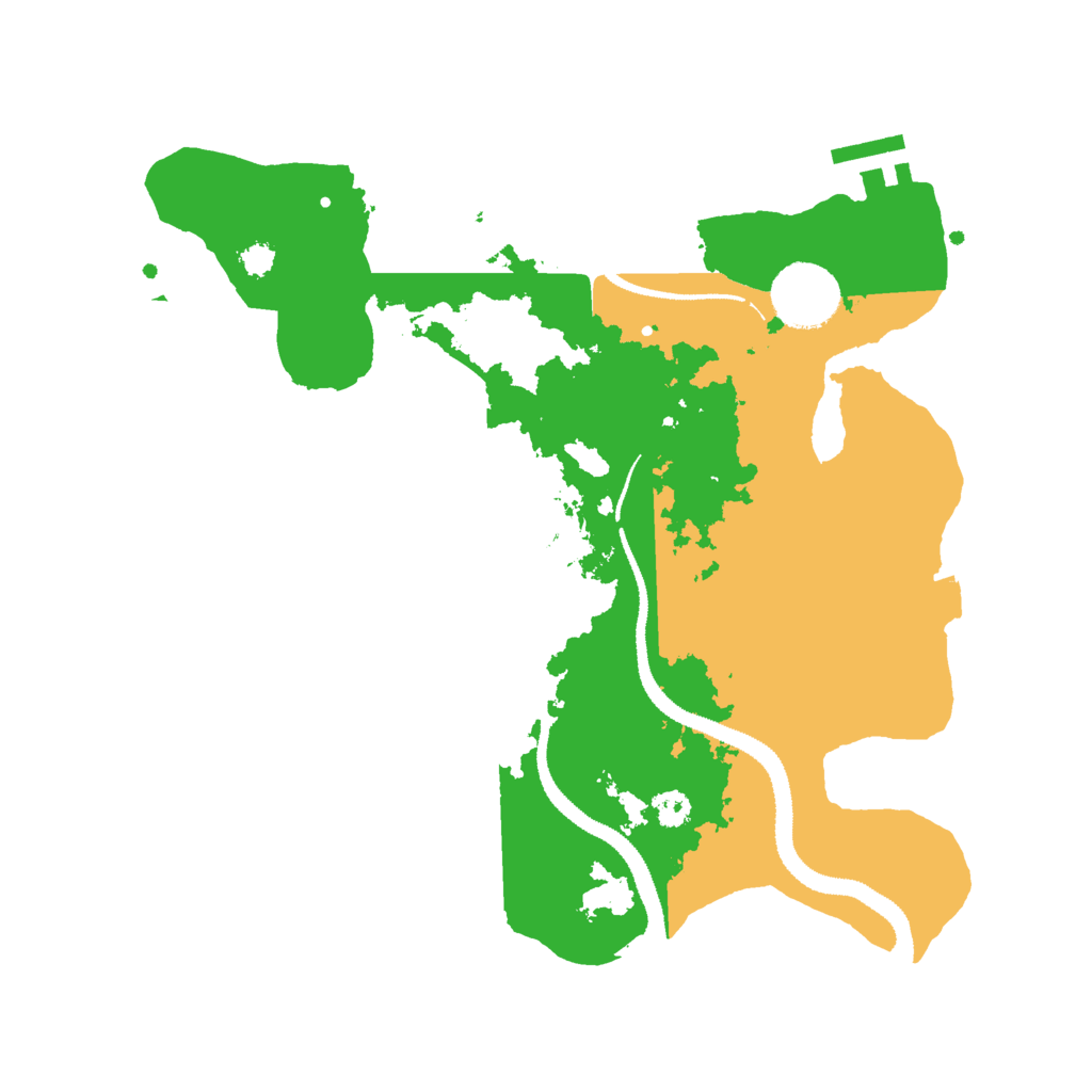 Biome Rust Map: Procedural Map, Size: 3000, Seed: 2395