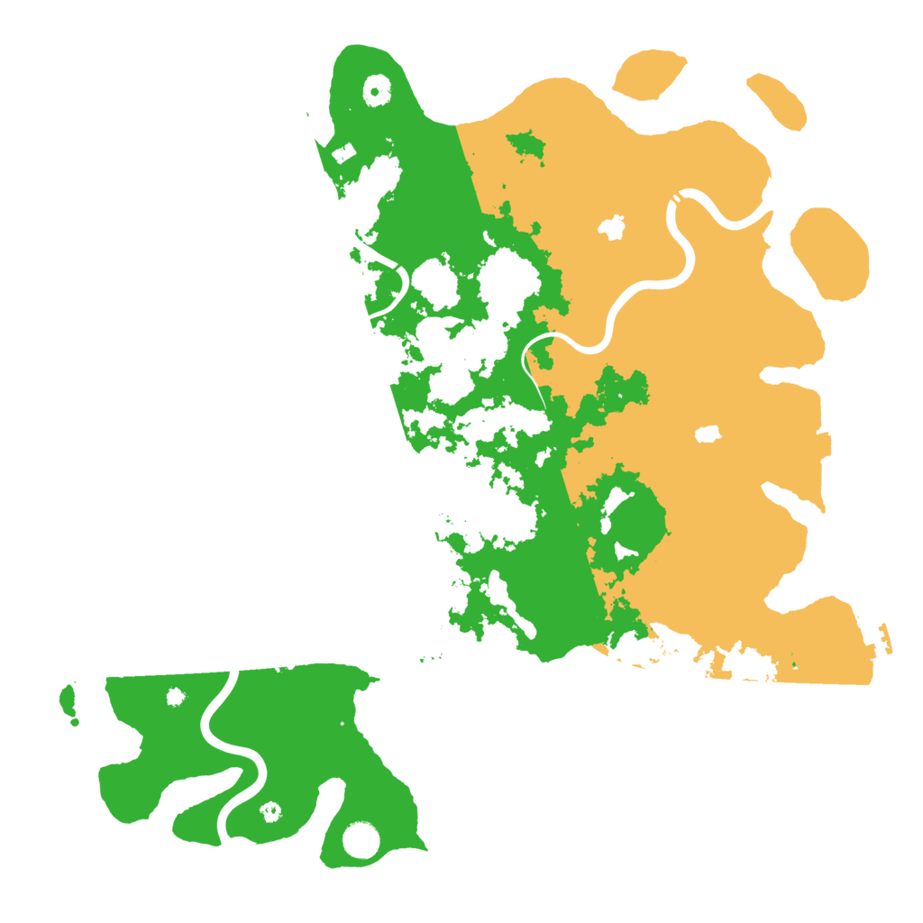 Biome Rust Map: Procedural Map, Size: 4500, Seed: 1234098