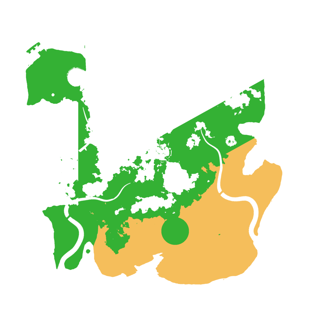 Biome Rust Map: Procedural Map, Size: 3000, Seed: 1609857