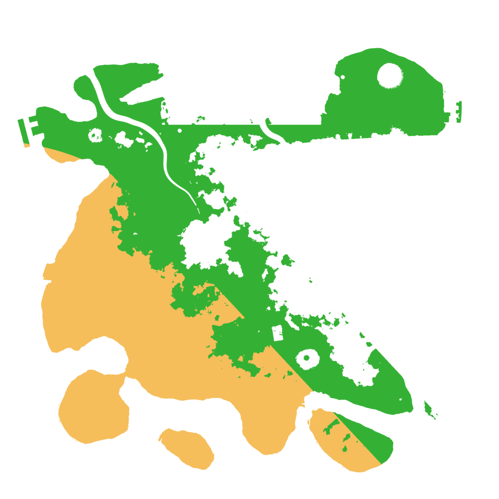 Biome Rust Map: Procedural Map, Size: 3500, Seed: 41695842