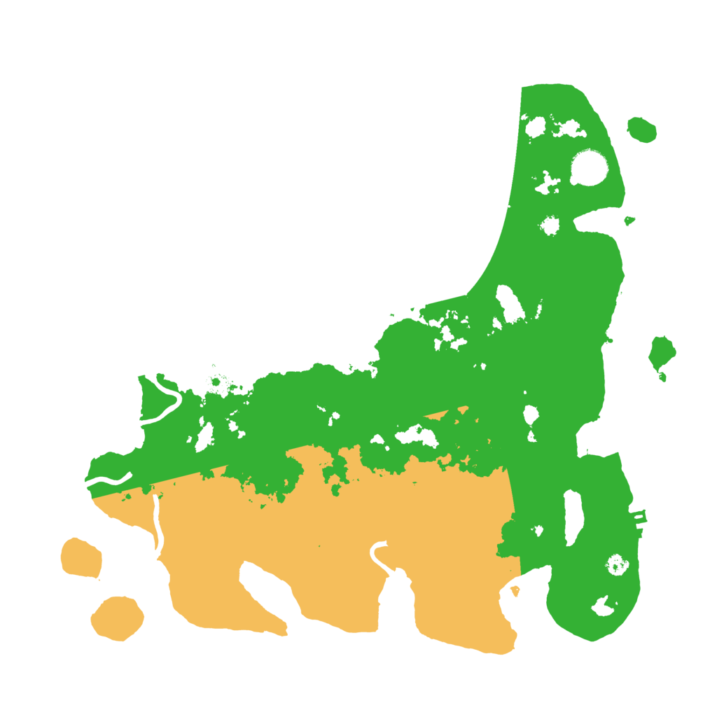 Biome Rust Map: Procedural Map, Size: 3500, Seed: 441632996