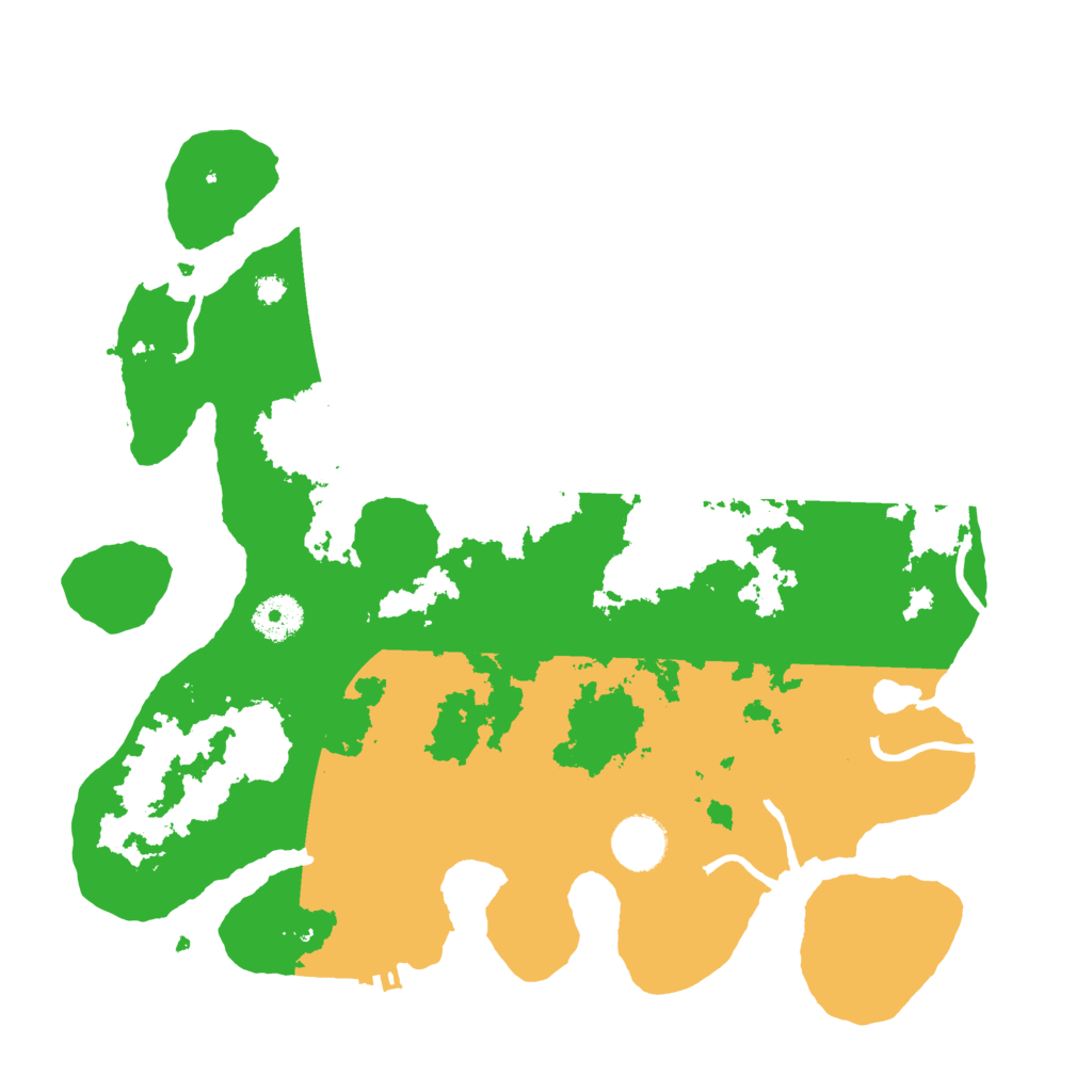 Biome Rust Map: Procedural Map, Size: 3500, Seed: 45747558