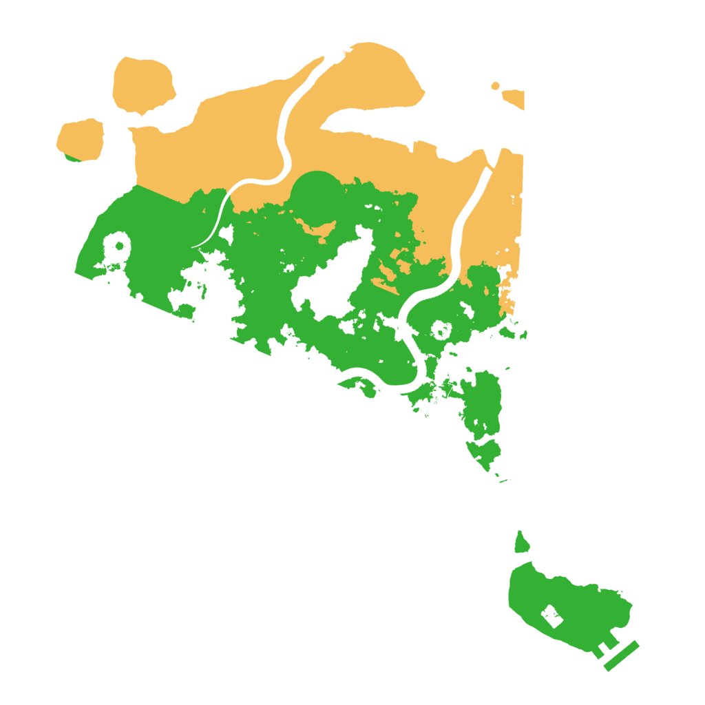 Biome Rust Map: Procedural Map, Size: 3500, Seed: 470639218