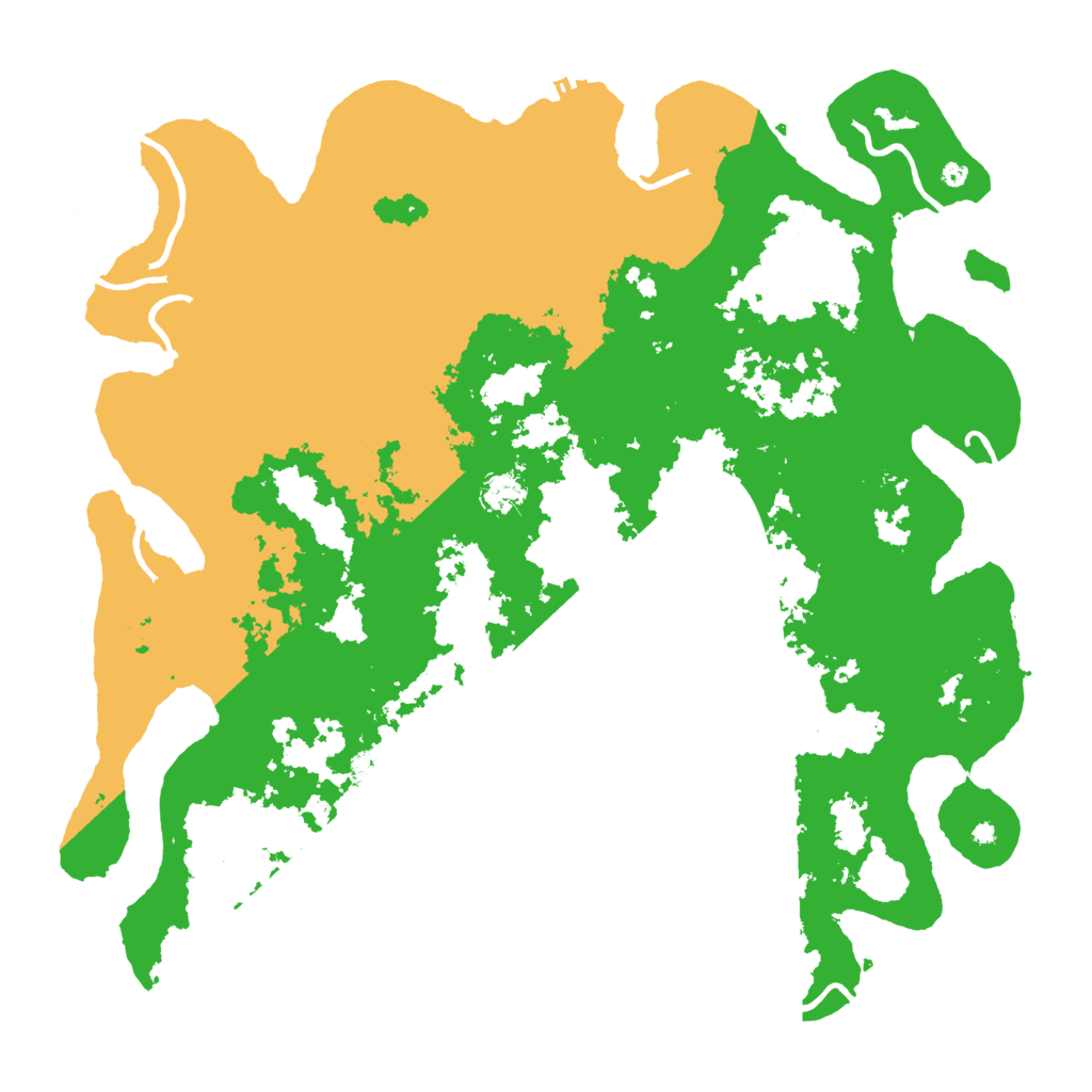 Biome Rust Map: Procedural Map, Size: 4500, Seed: 1611247600