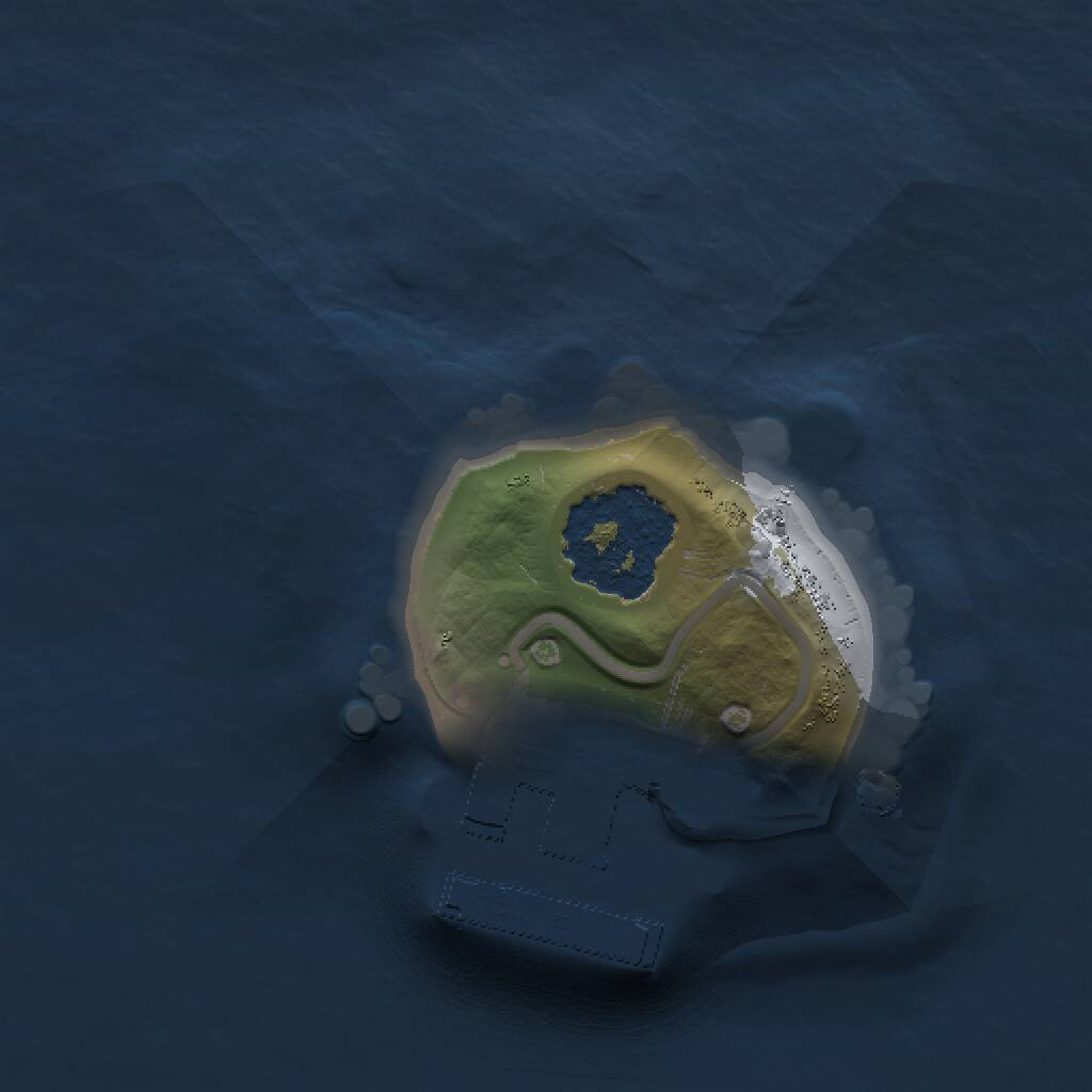 Rust Map: Procedural Map, Size: 1000, Seed: 105194271, 2 Monuments