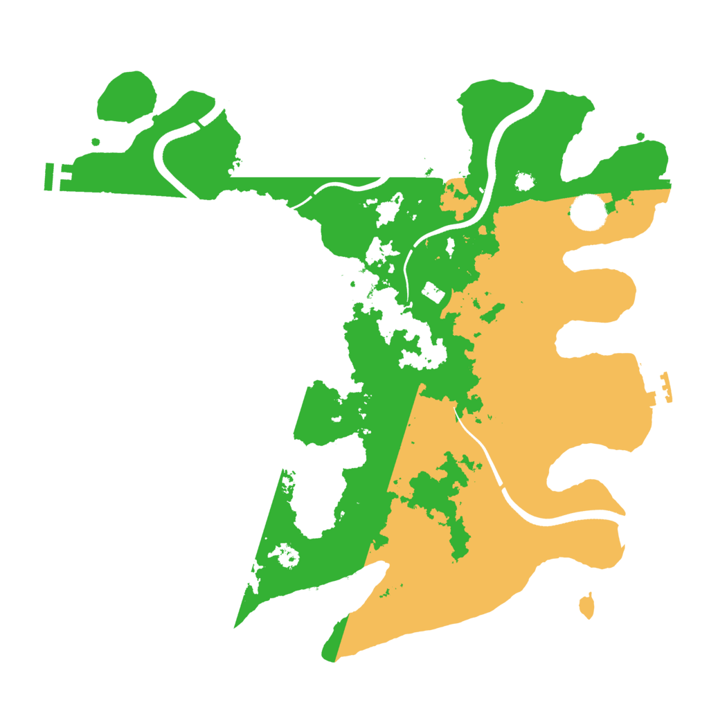 Biome Rust Map: Procedural Map, Size: 3500, Seed: 935592844