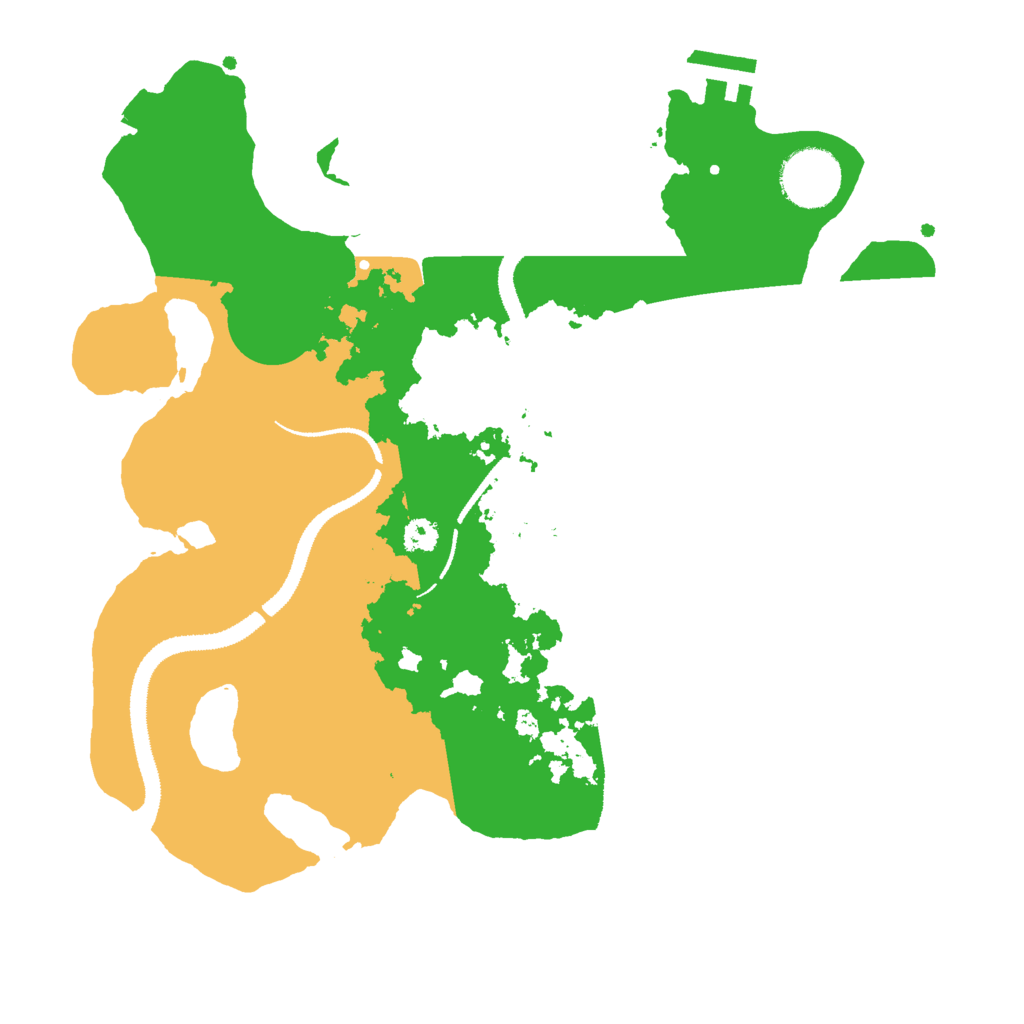 Biome Rust Map: Procedural Map, Size: 3000, Seed: 32020132