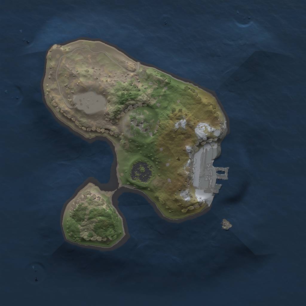 Rust Map: Procedural Map, Size: 1500, Seed: 1971104893, 5 Monuments