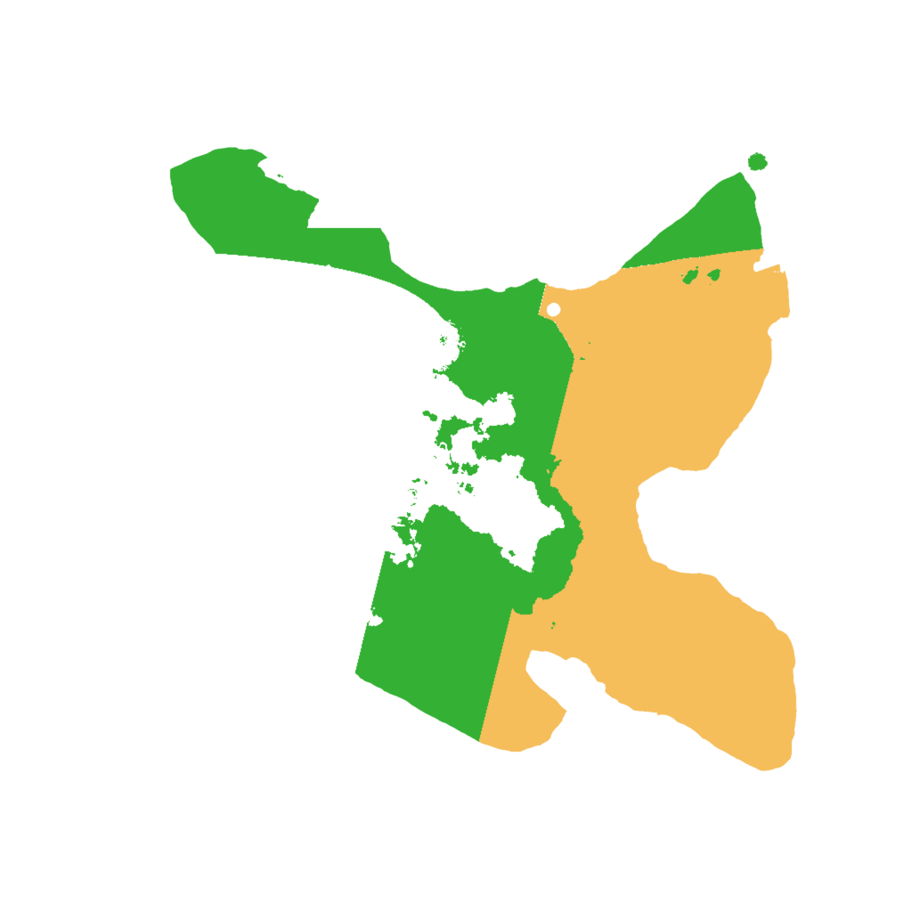 Biome Rust Map: Procedural Map, Size: 2000, Seed: 36631