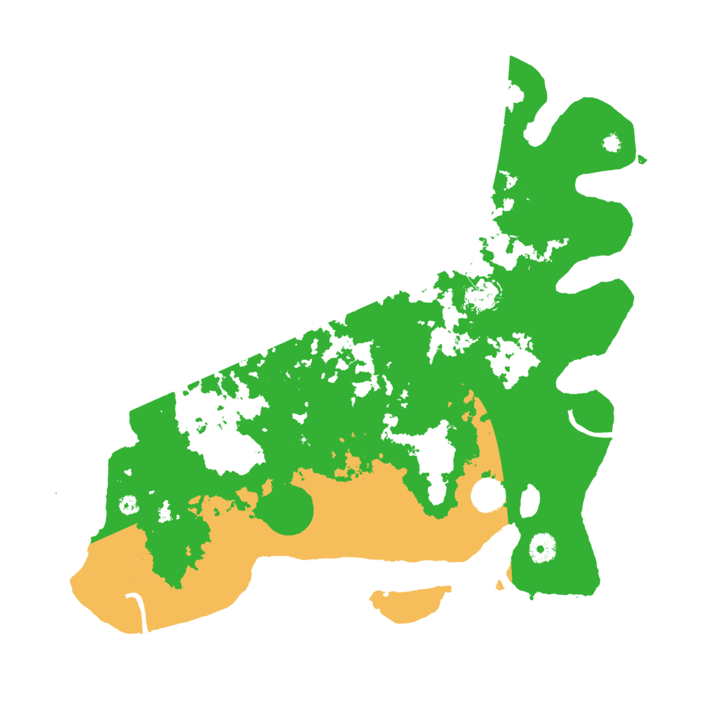 Biome Rust Map: Procedural Map, Size: 3700, Seed: 86452351