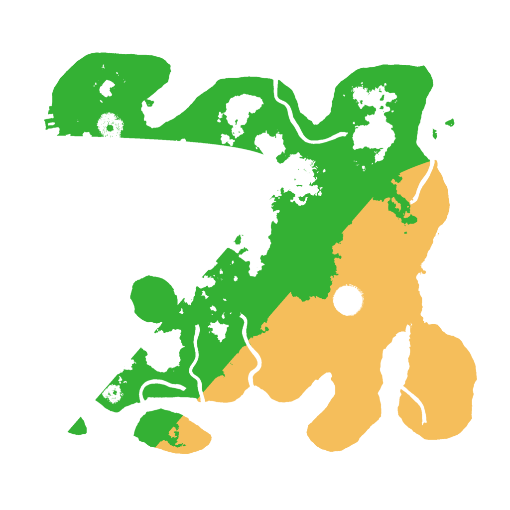 Biome Rust Map: Procedural Map, Size: 3000, Seed: 1775561561