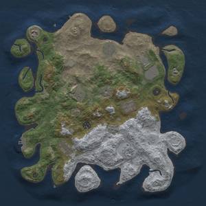 Thumbnail Rust Map: Procedural Map, Size: 3750, Seed: 11334844, 18 Monuments