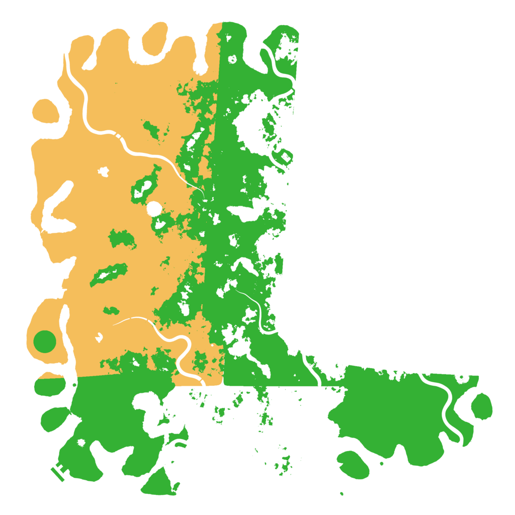 Biome Rust Map: Procedural Map, Size: 6000, Seed: 5451664