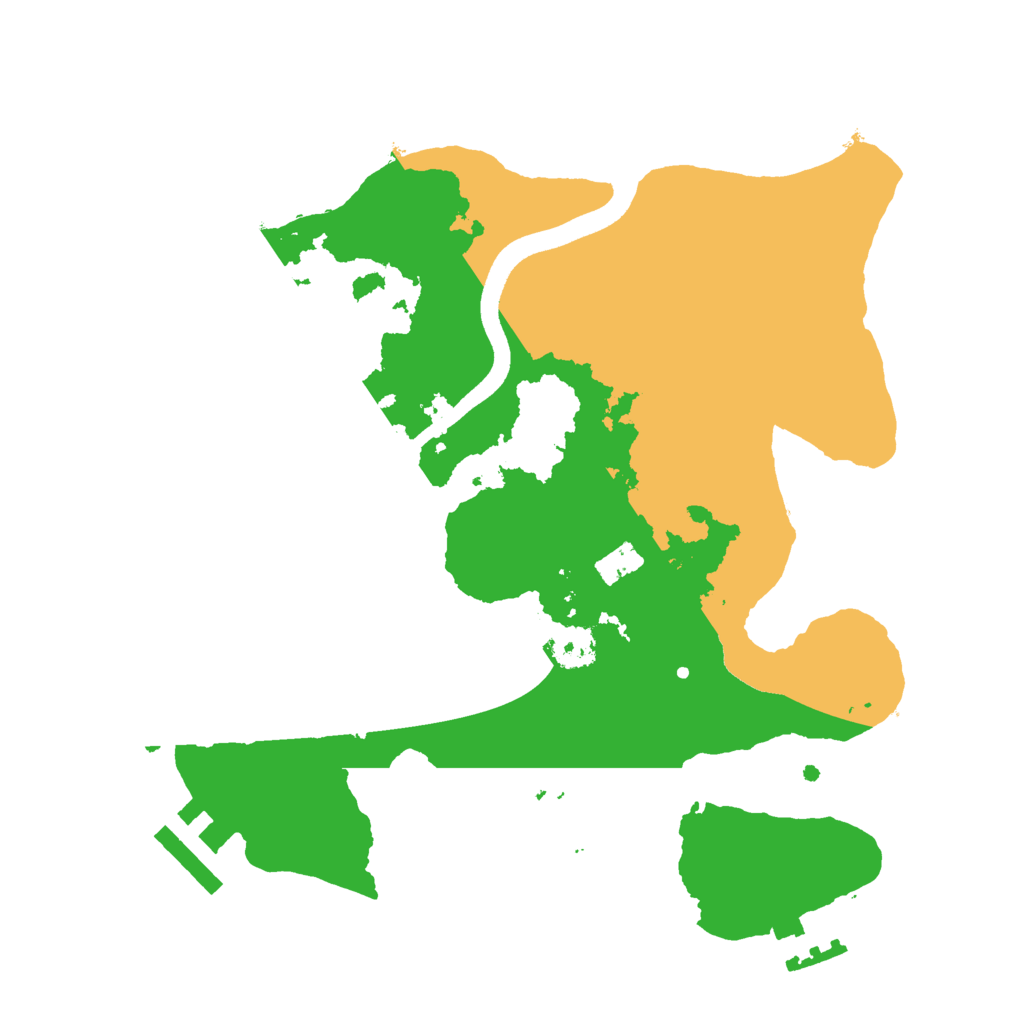 Biome Rust Map: Procedural Map, Size: 2500, Seed: 961584