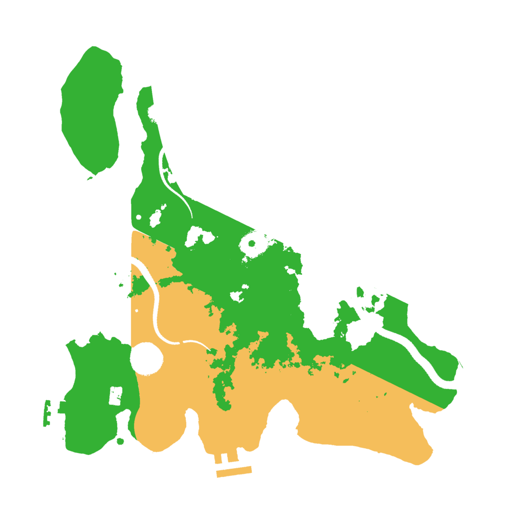 Biome Rust Map: Procedural Map, Size: 3000, Seed: 129380866