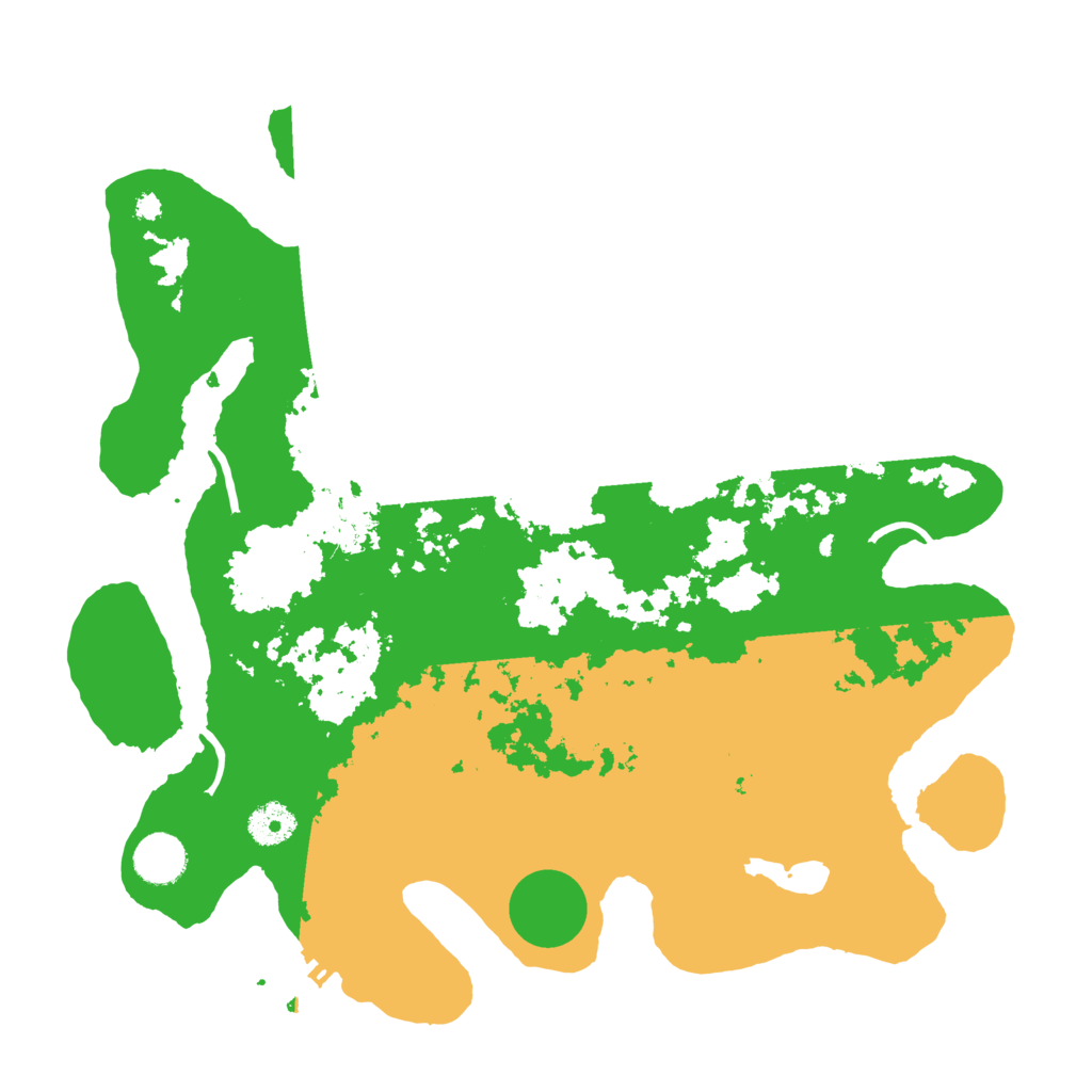 Biome Rust Map: Procedural Map, Size: 3700, Seed: 106671