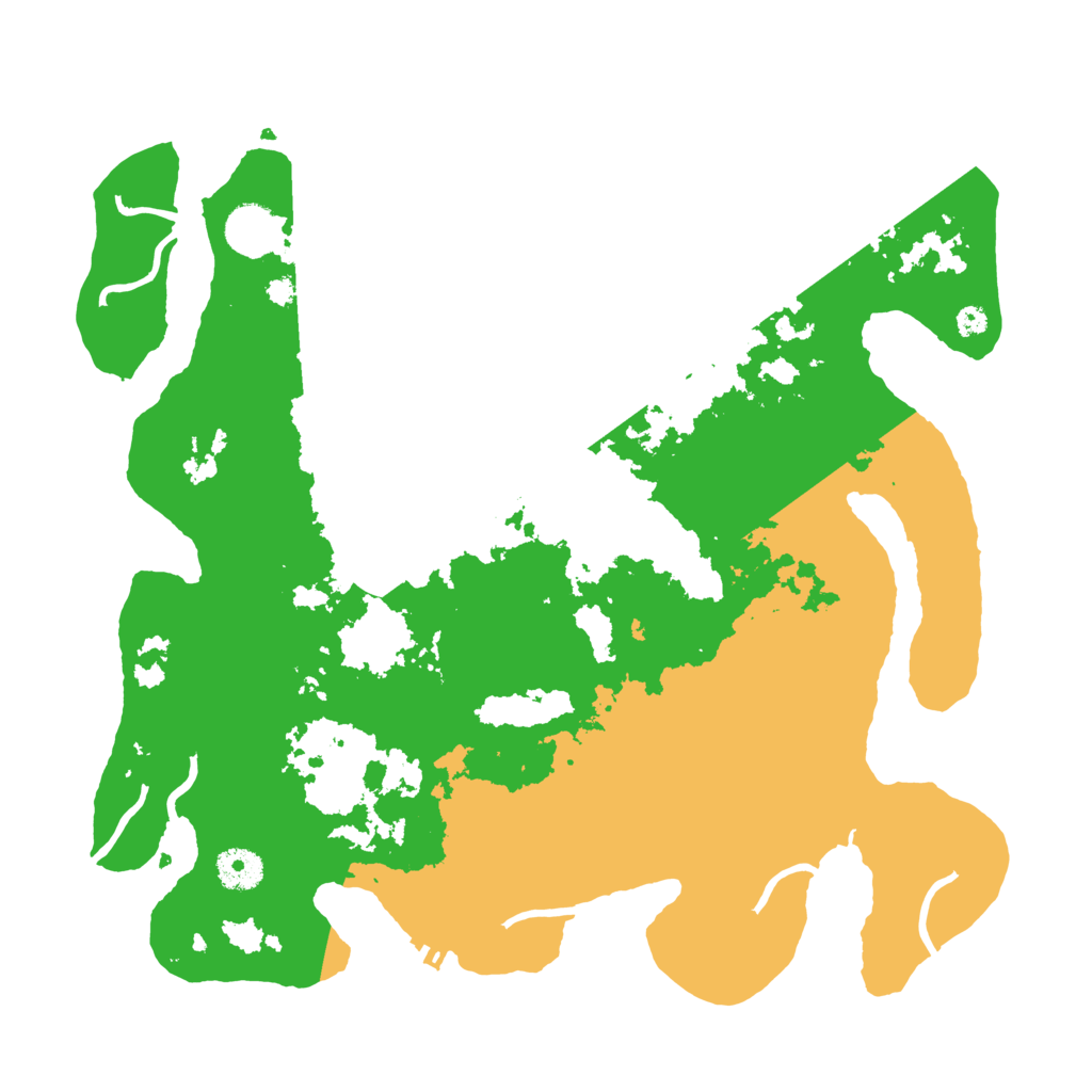 Biome Rust Map: Procedural Map, Size: 3700, Seed: 629761