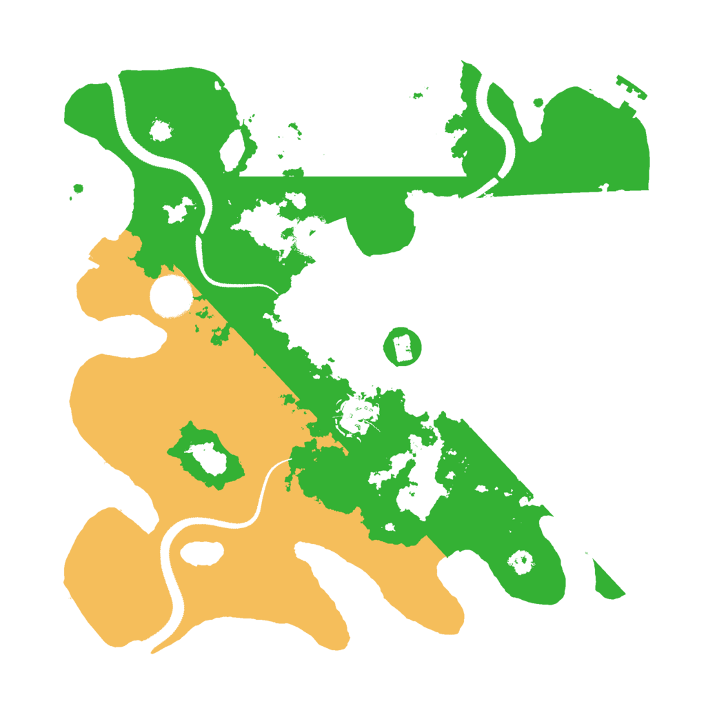 Biome Rust Map: Procedural Map, Size: 3000, Seed: 1376940092