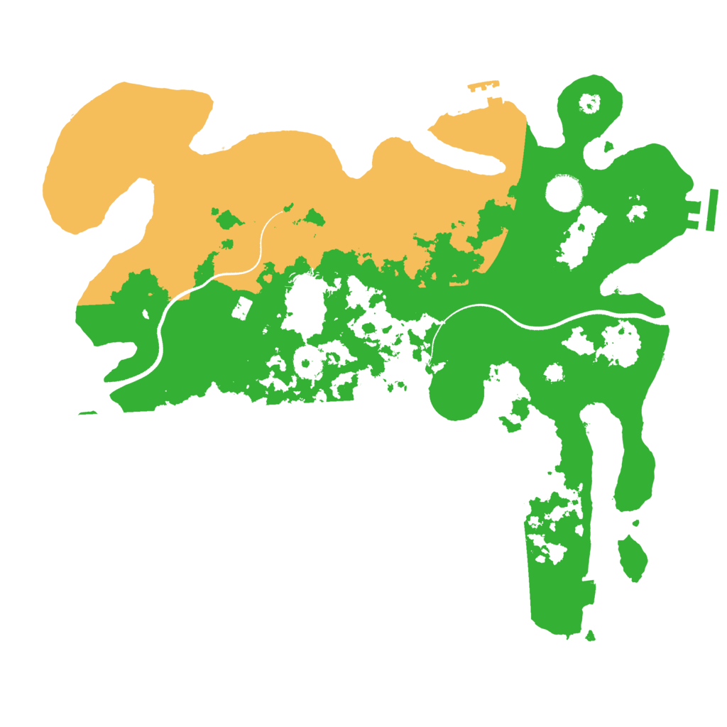 Biome Rust Map: Procedural Map, Size: 3500, Seed: 32425612