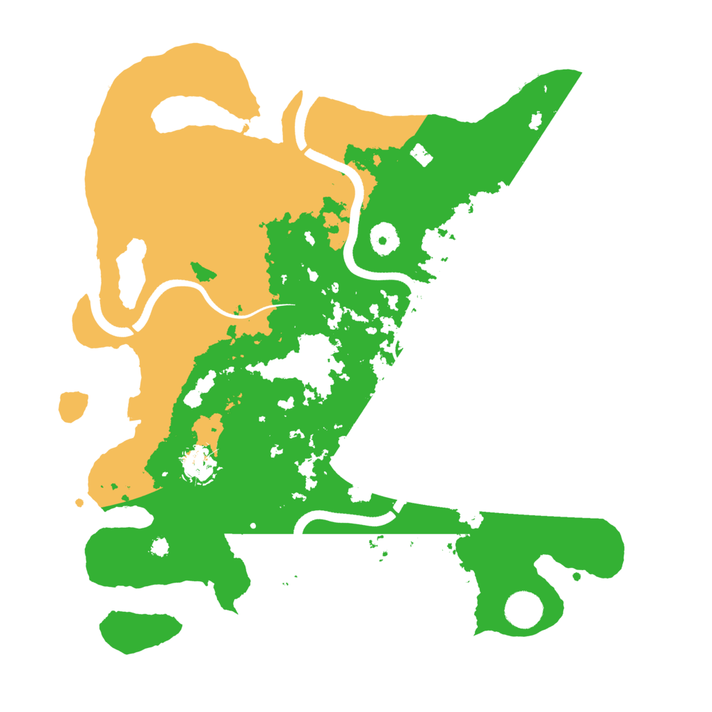 Biome Rust Map: Procedural Map, Size: 3500, Seed: 96885662