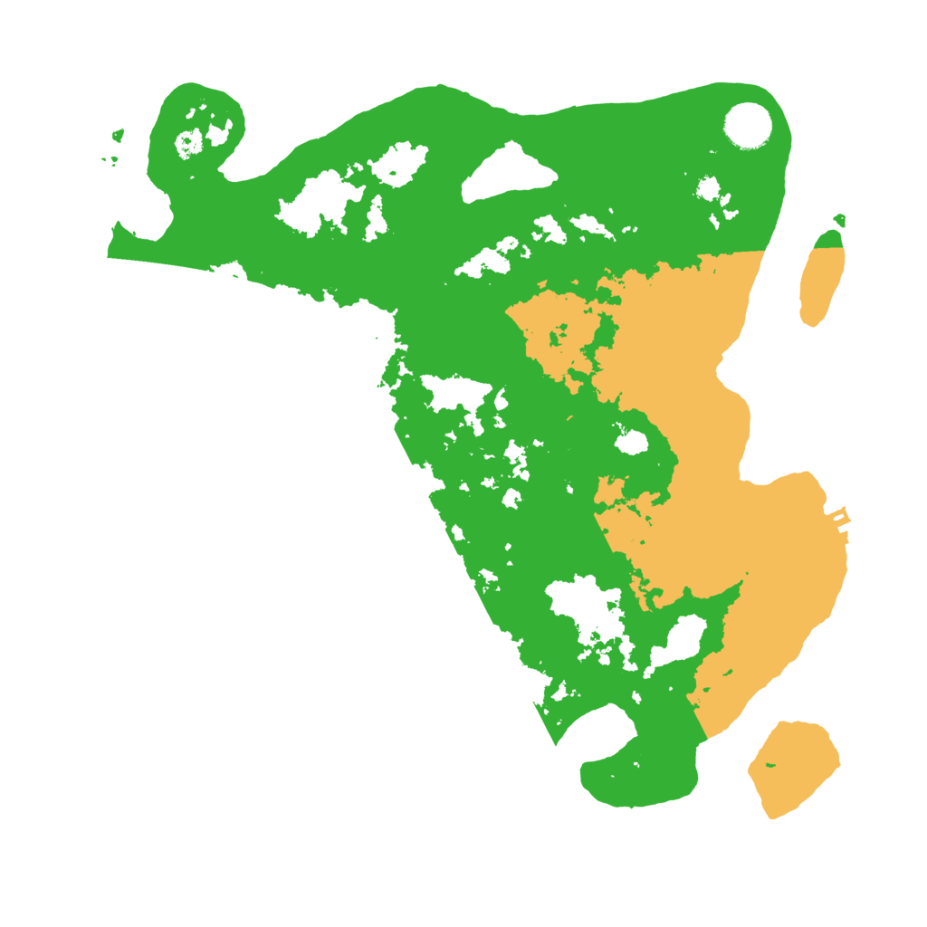 Biome Rust Map: Procedural Map, Size: 3500, Seed: 18583