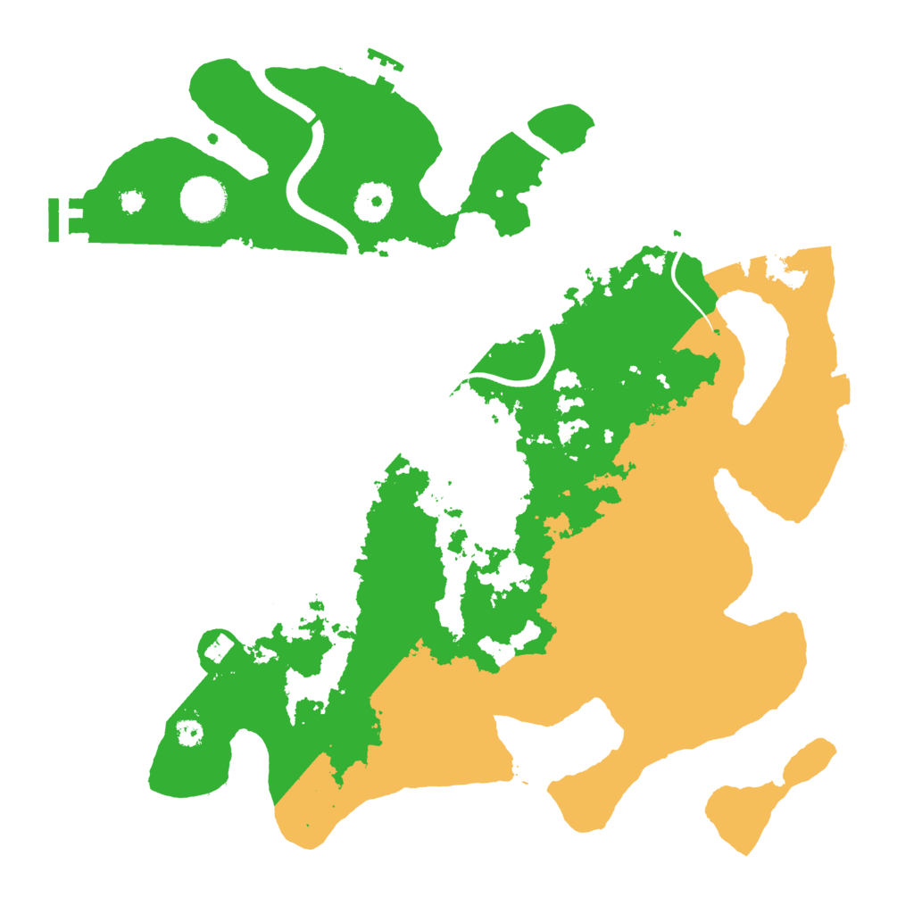 Biome Rust Map: Procedural Map, Size: 3500, Seed: 12046375