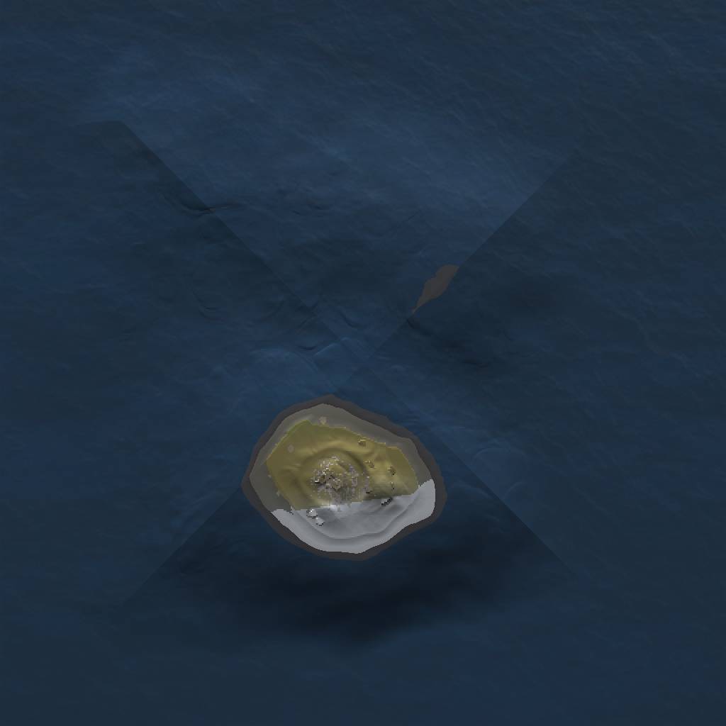 Rust Map: Procedural Map, Size: 1000, Seed: 43058, 3 Monuments