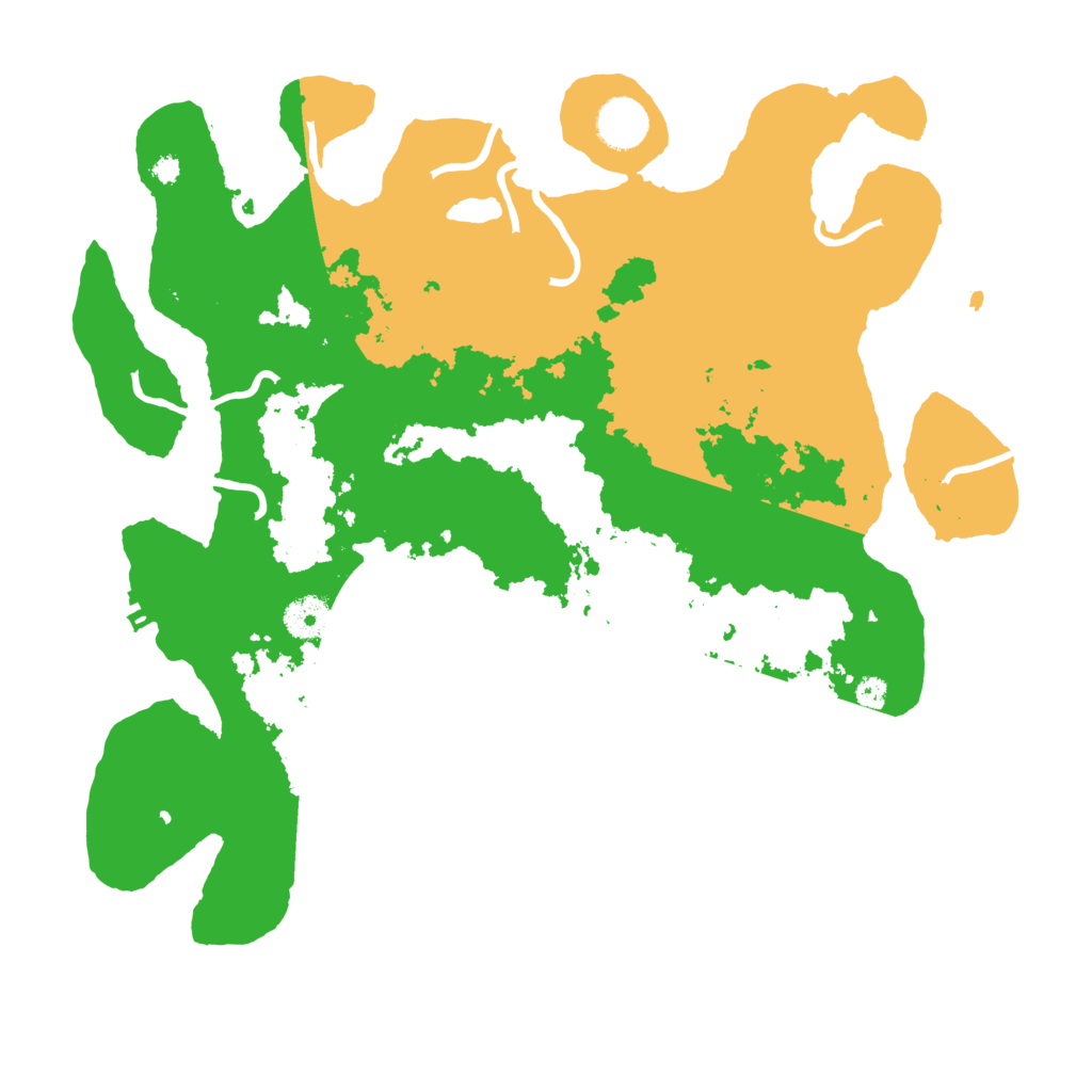 Biome Rust Map: Procedural Map, Size: 3700, Seed: 410135