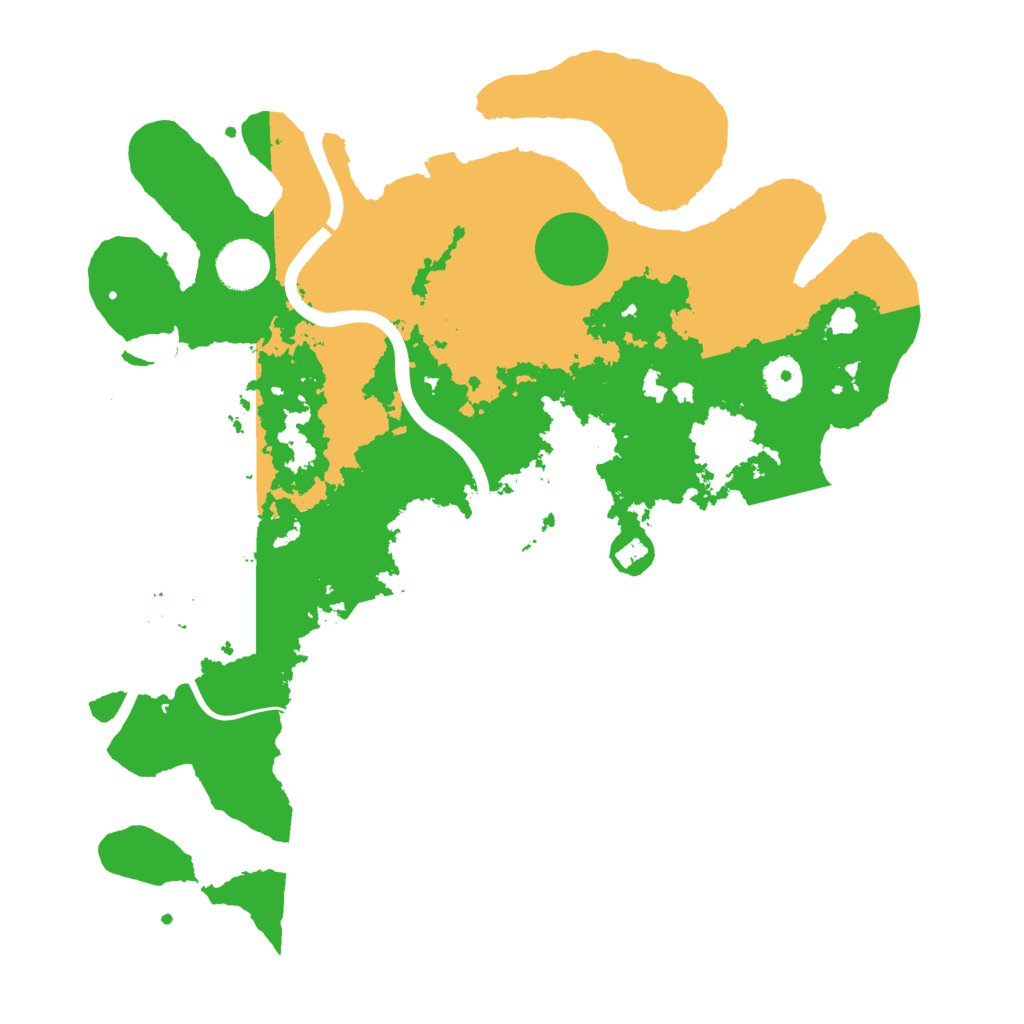 Biome Rust Map: Procedural Map, Size: 3700, Seed: 659042