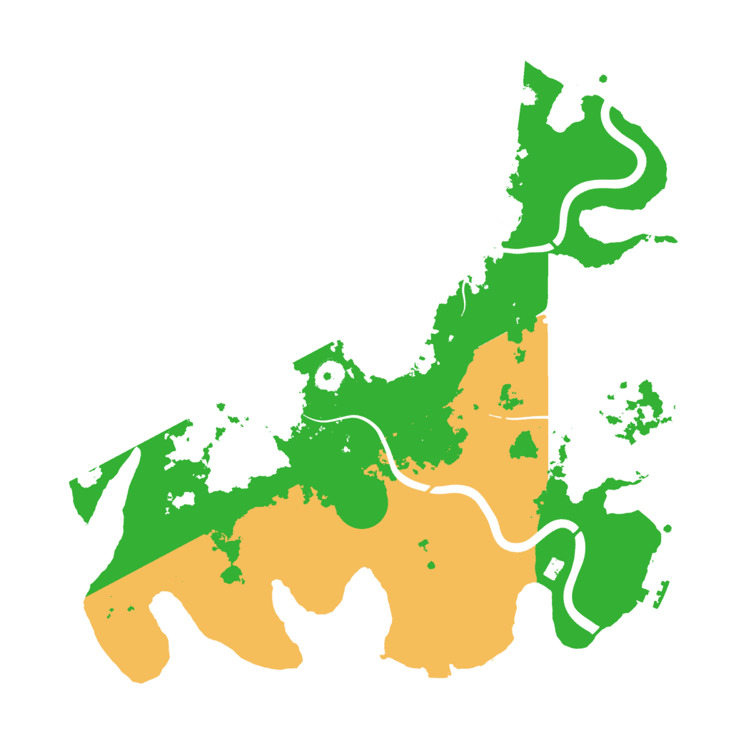 Biome Rust Map: Procedural Map, Size: 3700, Seed: 826987