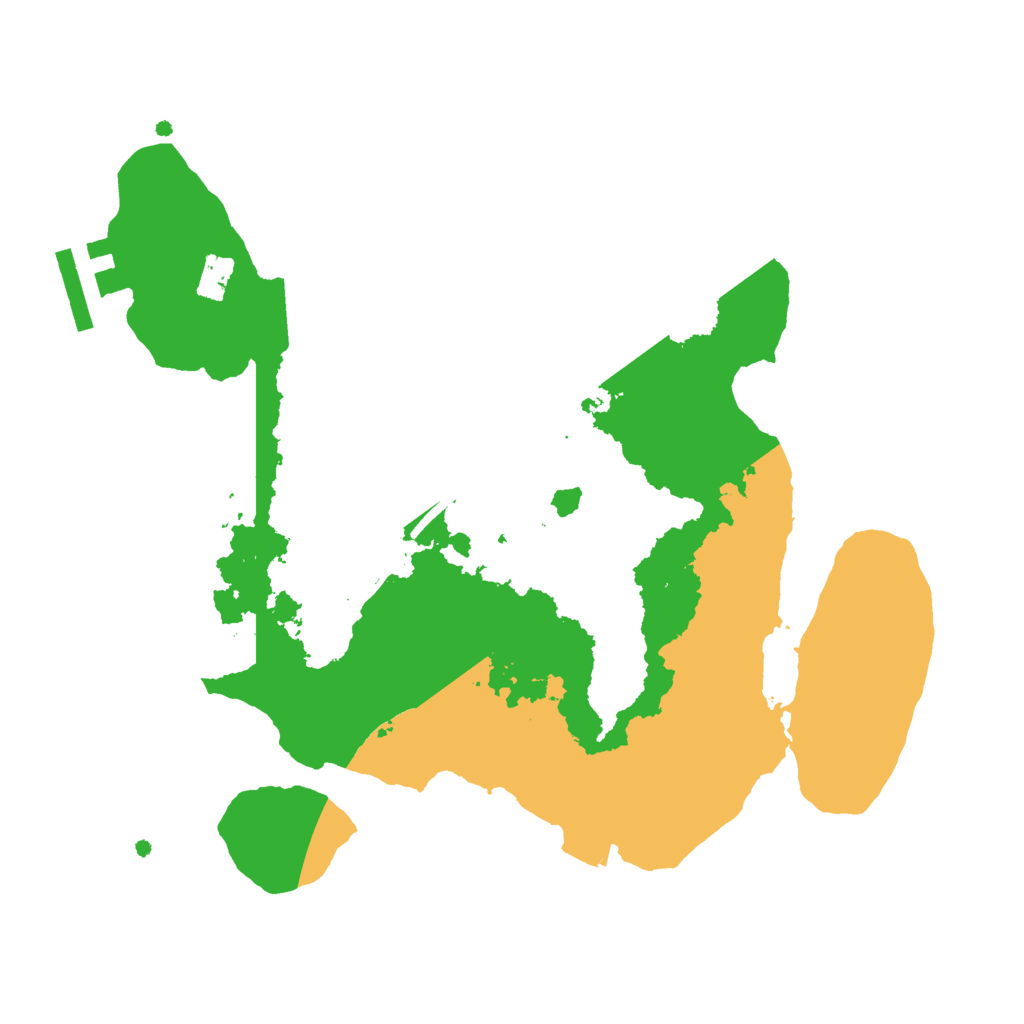 Biome Rust Map: Procedural Map, Size: 2500, Seed: 146090