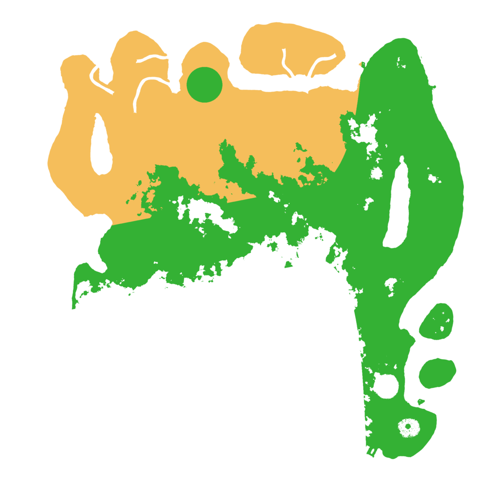 Biome Rust Map: Procedural Map, Size: 3700, Seed: 127698