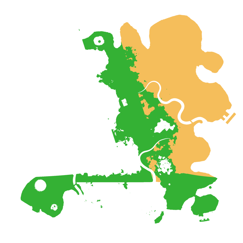 Biome Rust Map: Procedural Map, Size: 3700, Seed: 877531