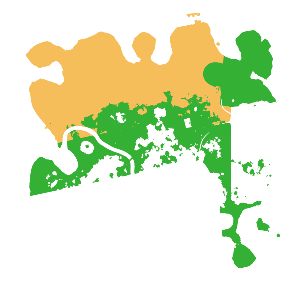 Biome Rust Map: Procedural Map, Size: 3500, Seed: 1101772012