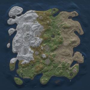 Thumbnail Rust Map: Procedural Map, Size: 4000, Seed: 696014525, 17 Monuments