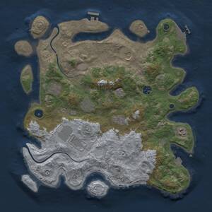 Thumbnail Rust Map: Procedural Map, Size: 3750, Seed: 202212022, 14 Monuments