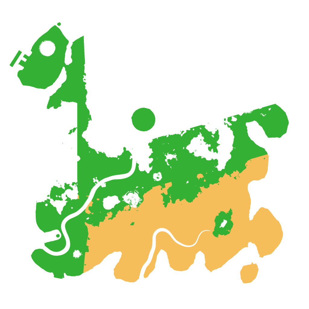 Biome Rust Map: Procedural Map, Size: 3500, Seed: 11977