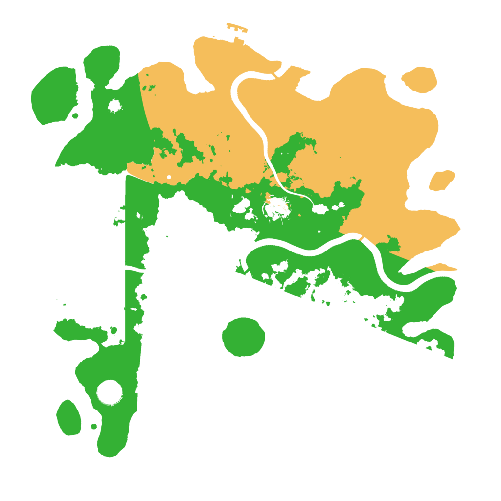 Biome Rust Map: Procedural Map, Size: 3500, Seed: 659819794