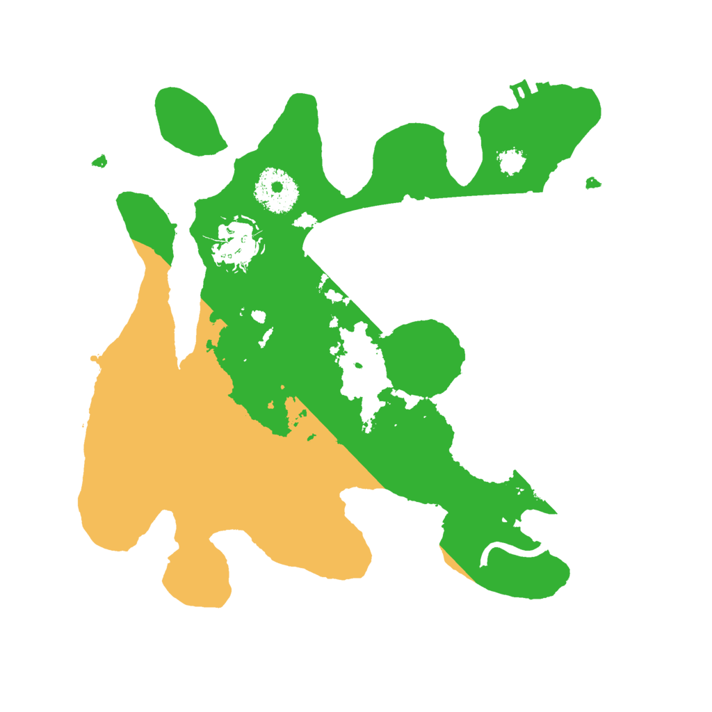 Biome Rust Map: Procedural Map, Size: 2500, Seed: 70513633