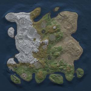 Thumbnail Rust Map: Procedural Map, Size: 3500, Seed: 1332699719, 19 Monuments