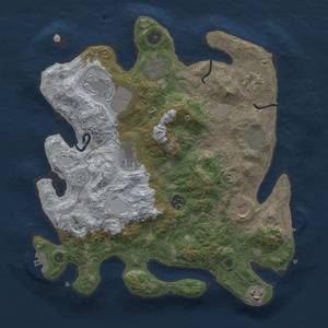 Thumbnail Rust Map: Procedural Map, Size: 3500, Seed: 1616965333, 17 Monuments