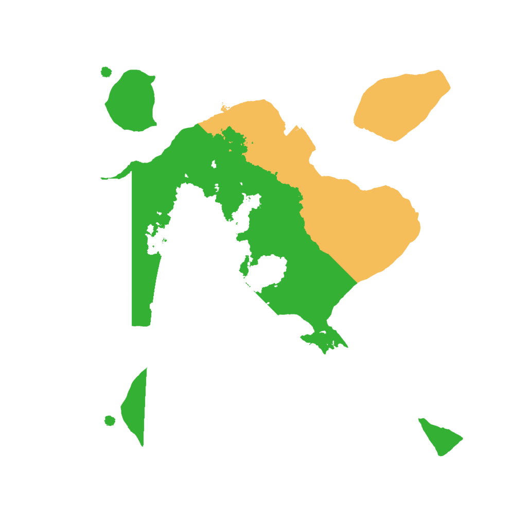 Biome Rust Map: Procedural Map, Size: 2000, Seed: 3303