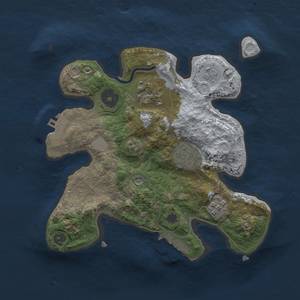 Thumbnail Rust Map: Procedural Map, Size: 2500, Seed: 1123124125, 12 Monuments