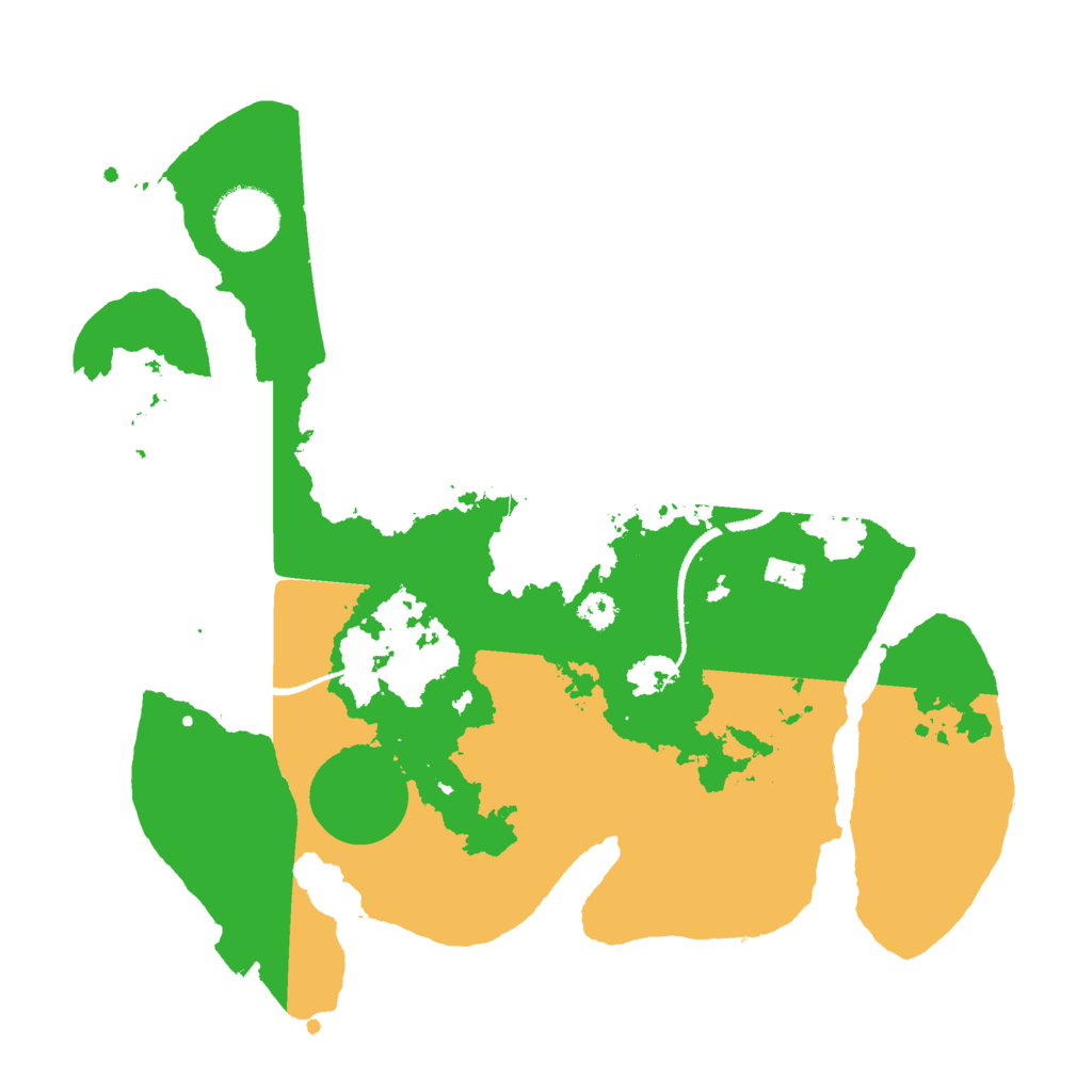 Biome Rust Map: Procedural Map, Size: 3000, Seed: 2436600