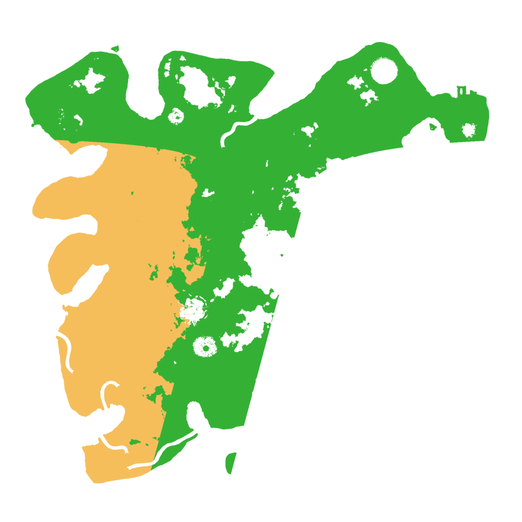Biome Rust Map: Procedural Map, Size: 3500, Seed: 2099999996