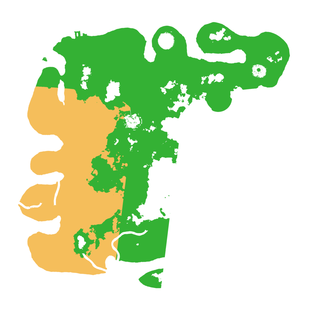 Biome Rust Map: Procedural Map, Size: 3500, Seed: 32561